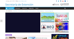 Desktop Screenshot of extension.unicen.edu.ar