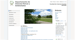 Desktop Screenshot of dcfa.exa.unicen.edu.ar