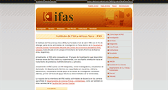 Desktop Screenshot of ifas.exa.unicen.edu.ar