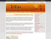 Tablet Screenshot of ifas.exa.unicen.edu.ar