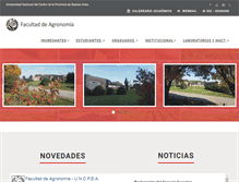 Tablet Screenshot of faa.unicen.edu.ar